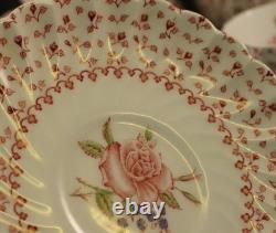 VTG 24 Pcs. Johnson Bros. Rose Bouquet Made In England Cups & Saucers 12 Sets