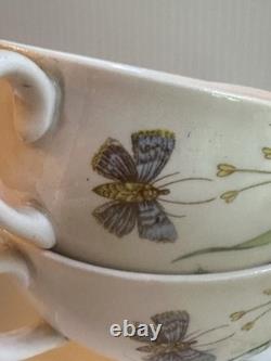 VTG 50s JOHNSON BROS. WILDFLOWER & BUTTERFLY DINNER PLACE-SET FOR 4 + EXTRA PC