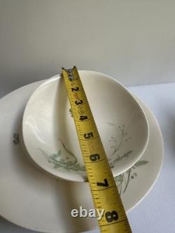 VTG 50s JOHNSON BROS. WILDFLOWER & BUTTERFLY DINNER PLACE-SET FOR 4 + EXTRA PC