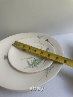 VTG 50s JOHNSON BROS. WILDFLOWER & BUTTERFLY DINNER PLACE-SET FOR 4 + EXTRA PC