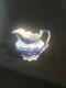 Vtg 6 Johnson Bros England Pitcher White Blue With Gold Trim