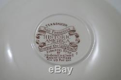 VTG JOHNSON BROS HISTORIC AMERICA set of 11 CUPS AND SAUCERS, IN SAN FRANCISCO