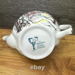 VTG Johnson Bros China The Friendly Village Teapot Sugar Maples England