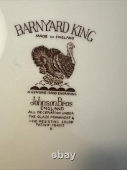VTG Johnson Bros England BARNYARD KING 20.5x16 Large Turkey Serving Platter