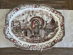 VTG Johnson Bros. His Majesty Turkey Platter 20.25 ENGLAND EUC