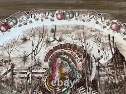 VTG Johnson Bros. His Majesty Turkey Platter 20.25 ENGLAND EUC