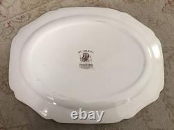 VTG Johnson Bros. His Majesty Turkey Platter 20.25 ENGLAND In Nice Shape