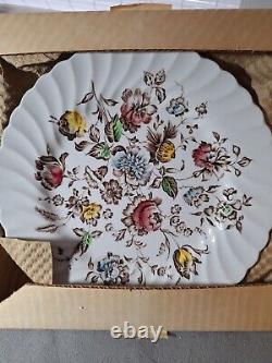 VTG Johnson Bros. Staffordshire Bouquet 4 Sets of 4Pc. Settings & 4 Bowls, NIB