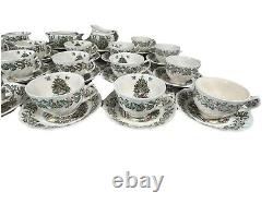 VTG Johnson Brothers England Merry Christmas Tea Cups & Saucers Etc. Set Of 20