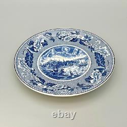 VTG Johnson Brothers HISTORIC AMERICA BLUE Colossal Cup & Saucer GREAT CONDITION