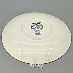 VTG Johnson Brothers HISTORIC AMERICA BLUE Colossal Cup & Saucer GREAT CONDITION