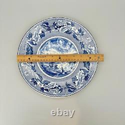 VTG Johnson Brothers HISTORIC AMERICA BLUE Colossal Cup & Saucer GREAT CONDITION