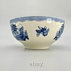 VTG Johnson Brothers HISTORIC AMERICA BLUE Colossal Cup & Saucer GREAT CONDITION