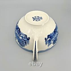 VTG Johnson Brothers HISTORIC AMERICA BLUE Colossal Cup & Saucer GREAT CONDITION