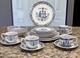 Vtg Johnson Brothers Hearts & Flowers 24 Pc Dinnerware Set England Old Granite