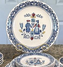 VTG Johnson Brothers Hearts & Flowers 24 Pc Dinnerware Set England Old Granite