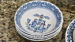 VTG Johnson Brothers Hearts & Flowers 24 Pc Dinnerware Set England Old Granite