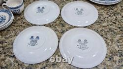 VTG Johnson Brothers Hearts & Flowers 24 Pc Dinnerware Set England Old Granite