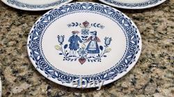 VTG Johnson Brothers Hearts & Flowers 24 Pc Dinnerware Set England Old Granite