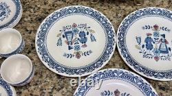 VTG Johnson Brothers Hearts & Flowers 24 Pc Dinnerware Set England Old Granite