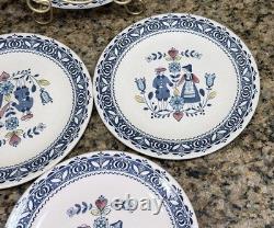 VTG Johnson Brothers Hearts & Flowers 24 Pc Dinnerware Set England Old Granite