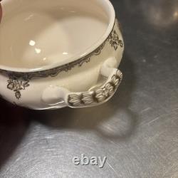 VTG Johnson Brothers The Friendly Village 9 Coffee Pot, Sugar Bowl & Creamer