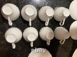 VTG Set of Ironstone Johnson Bros Regency SnowWhite large lot of 20pcs, read