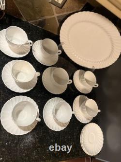 VTG Set of Ironstone Johnson Bros Regency SnowWhite large lot of 20pcs, read