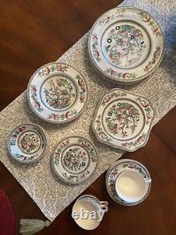 Very Vintage Johnson Brothers Indian Tree 44 Piece Set- Absolutely Gorgeous