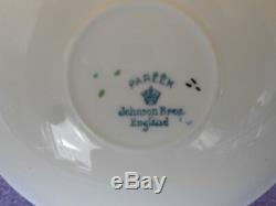 Vintage 1940s-50s Johnson Bros China Tea Set Pareek Yellow + Free Plates