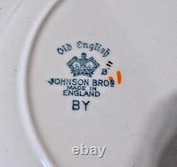 Vintage 1945-1990 Johnson Bros OLD ENGLISH HAMPTON China Dinnerware Set 64 pcs
