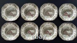 Vintage 1960s Johnson Bros Friendly Village The School House Dishes 37PC