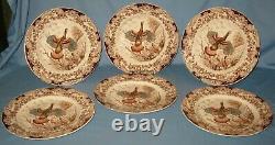 Vintage 19-pc Mid-century Johnson Bros. Windsor Ware Wild Turkeys Dinner Set