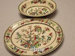 Vintage (31) Pcs. Johnson Brothers Indian Tree China Platter, Serving Bowl, Sala