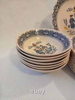 Vintage 35Pc Johnson Brothers Hearts & Flowers Dinnerware Cottagecore