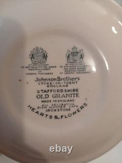 Vintage 35Pc Johnson Brothers Hearts & Flowers Dinnerware Cottagecore