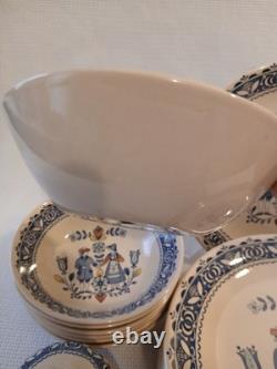 Vintage 35Pc Johnson Brothers Hearts & Flowers Dinnerware Cottagecore