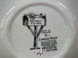 Vintage 37-Piece Set Johnson Bros FRIENDLY VILLAGE Dinner Plates, Bowls, Etc