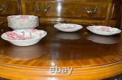 Vintage 48 Pcs Johnson Brothers English Pink Chippendale Porcelain China England
