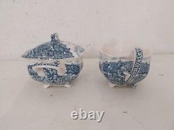 Vintage 4 Person Tea Set Old English Countryside Johnson Bros