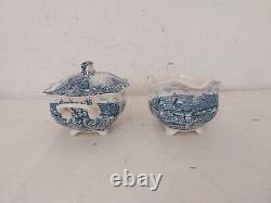 Vintage 4 Person Tea Set Old English Countryside Johnson Bros