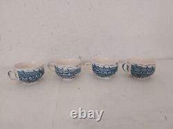 Vintage 4 Person Tea Set Old English Countryside Johnson Bros