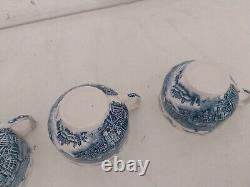 Vintage 4 Person Tea Set Old English Countryside Johnson Bros