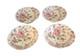 Vintage 4 Pink Rose Chintz Johnson Bros. Ironstone England Breakfast Bowls #1