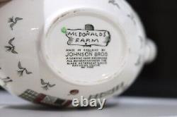 Vintage 50's Johnson Brothers McDonalds Farm Gravy Boat England very rare
