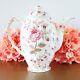 Vintage Ceramic Teapot By Johnson Bros, Rose Chintz Pink Pattern