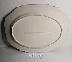 Vintage Embossed Johnson Brothers England Majesty Turkey Platter Thanksgiving
