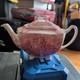 Vintage England Johnson Bros Teapot Red Britain Castles Farnham Dennington