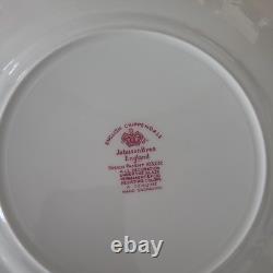 Vintage English Chippendale Johnson Brothers 10 Inch Plates Set Of 10 Rose china