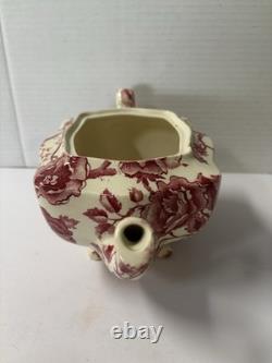 Vintage English Chippendale Johnson Brothers Coffee/Teapot with2 Cups & Saucers